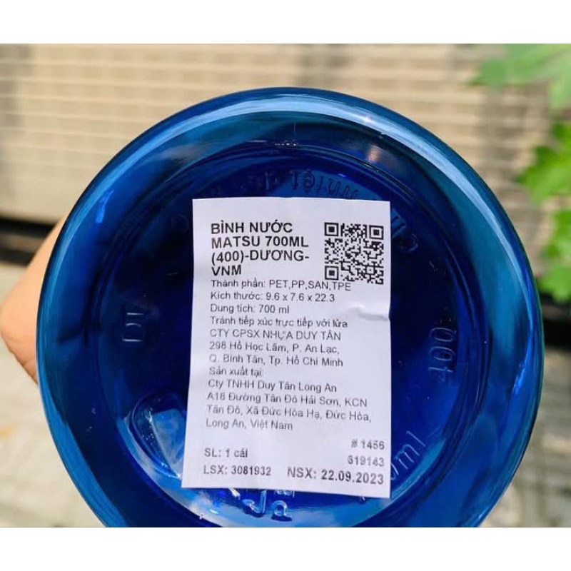 Bình nước Matsu Duy Tân 700ml.HKM.