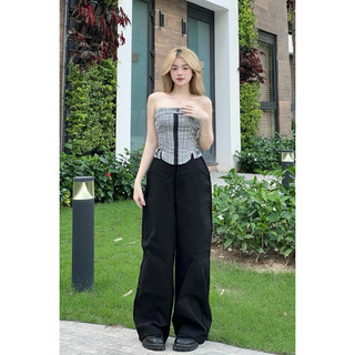 [HAN’S STORE] SET QUẦN DÀI ÁO TUPE CARO(ẢNH THẬT)