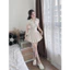 Đầm nữ, váy len tăm ôm body khóa kéo trước dáng ngắn xòe basic Fizano HCOM25271