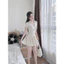 Đầm nữ, váy len tăm ôm body khóa kéo trước dáng ngắn xòe basic Fizano HCOM25271