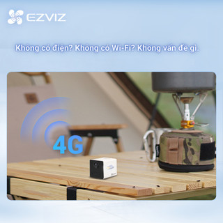 Camera EZVIZ CB2 Sử Dụng Sim 4G, Không Dây Pin Sạc 2000 mAh, Đầu Sạc Type-C