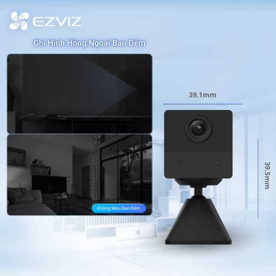 Ảnh Camera Wi-Fi EZVIZ CB2 Sử Dụng Sim 4G, Không Dây Pin Sạc 2000 mAh, Đầu Sạc Type-C 3
