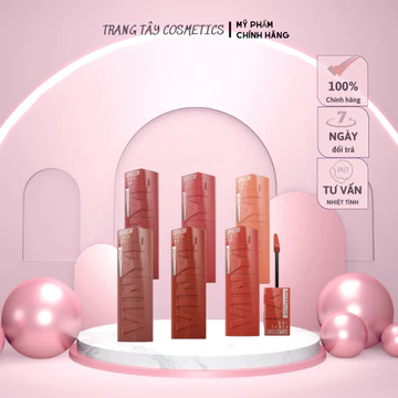 Son Kem Bóng Bền Màu, Nhẹ Môi Maybelline Superstay Vinyl Ink ( Hàng công ty )