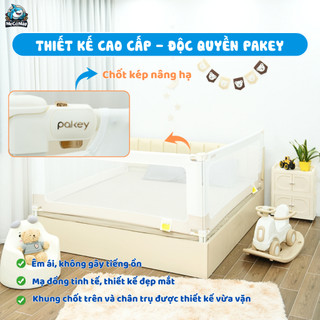 [CAO CẤP] Thanh Chắn Giường Pakey 2026 Cao Cấp, Chắn Giường Nâng Hạ 1&2 Bên Dễ Dàng Chiều Cao Tối Đa 105cm
