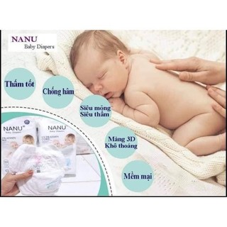 Tã quần Nanu tã dán Nanu 50 miếng cao cấp cho bé đủ size từ 3kg-33kg S50/M50/L50/XL50/2XL50/3XL50/4XL50/5XL50