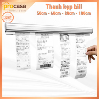 Thanh Kẹp Bill - Order - Hoá Đơn Bằng Nhôm (50cm - 60cm - 80cm - 100cm) - Kèm băng dính