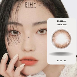 SIHY - Kính áp tròng, Lens [CẬN] Milky Choco màu choco hạt dẻ, 0 đến 8 độ, chất liệu cao cấp