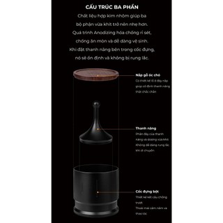 Feepie dosing hứng đong cà phê Wood charm
