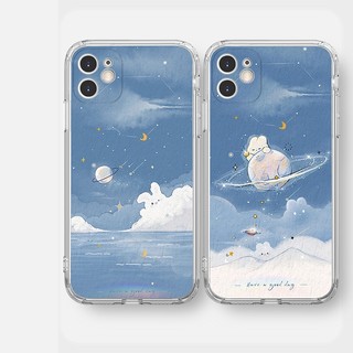 Ốp iphone trong suốt họa tiết biển mây sao trăng cặp đôi đẹp kute iphone 16 pro 16promax 15 14 13 12 11 plus xsm u210