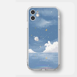 Ốp iphone trong suốt họa tiết biển mây sao trăng cặp đôi đẹp kute iphone 16 pro 16promax 15 14 13 12 11 plus xsm u210