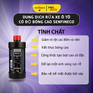 Dung Dịch Rửa Xe Senfineco 9951 ĐEN High Gloss Car Wash 1 Lít - Mvn Auto