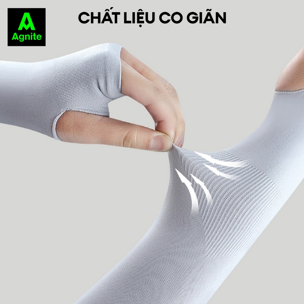 [NEW] Đôi Găng Tay Chống Nắng Nam Nữ Agnite Deli Chống Tia UV SPF60 Bao Tay Phượt Du Lịch Chất Liệu Thoáng