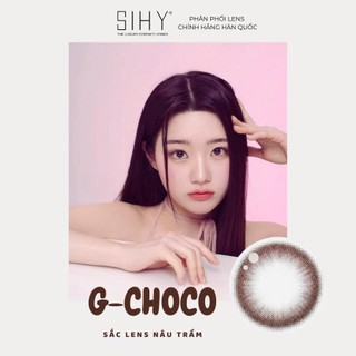 SIHY - Kính áp tròng, Lens [CẬN] Choco G101 màu nâu choco hạt dẻ, độ cận 0-8 độ, đeo cực êm