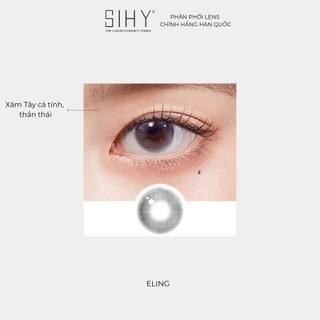 SIHY – Kính áp tròng, Lens [CẬN] Elin màu xám trong trẻo, độ mắt 0-6 độ, chính hãng Hàn Quốc