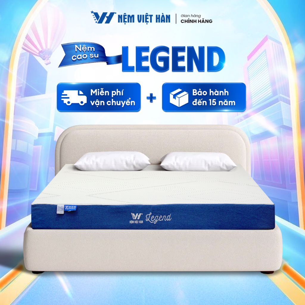 Ảnh Nệm cao su thiên nhiên Việt Hàn Legend - Nâng Đỡ Vượt Trội - Bảo Hành 15 Năm 1