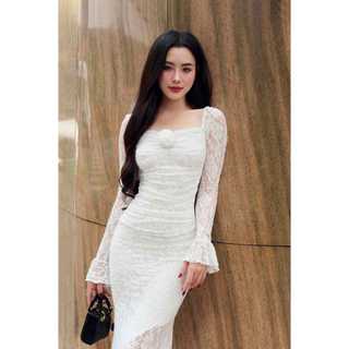 Đầm Dài Nữ Sweet Lacey, Chất Vải Thun Ren Thoải Mái, WDD076 SOME HOW STORE