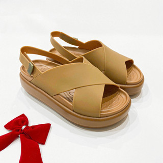 Sandal brooklyn luxe đế cao 5 phân dành cho nữ, giày xăng-đan bánh mì luxe cao 4cm, giày công sở giày đi học