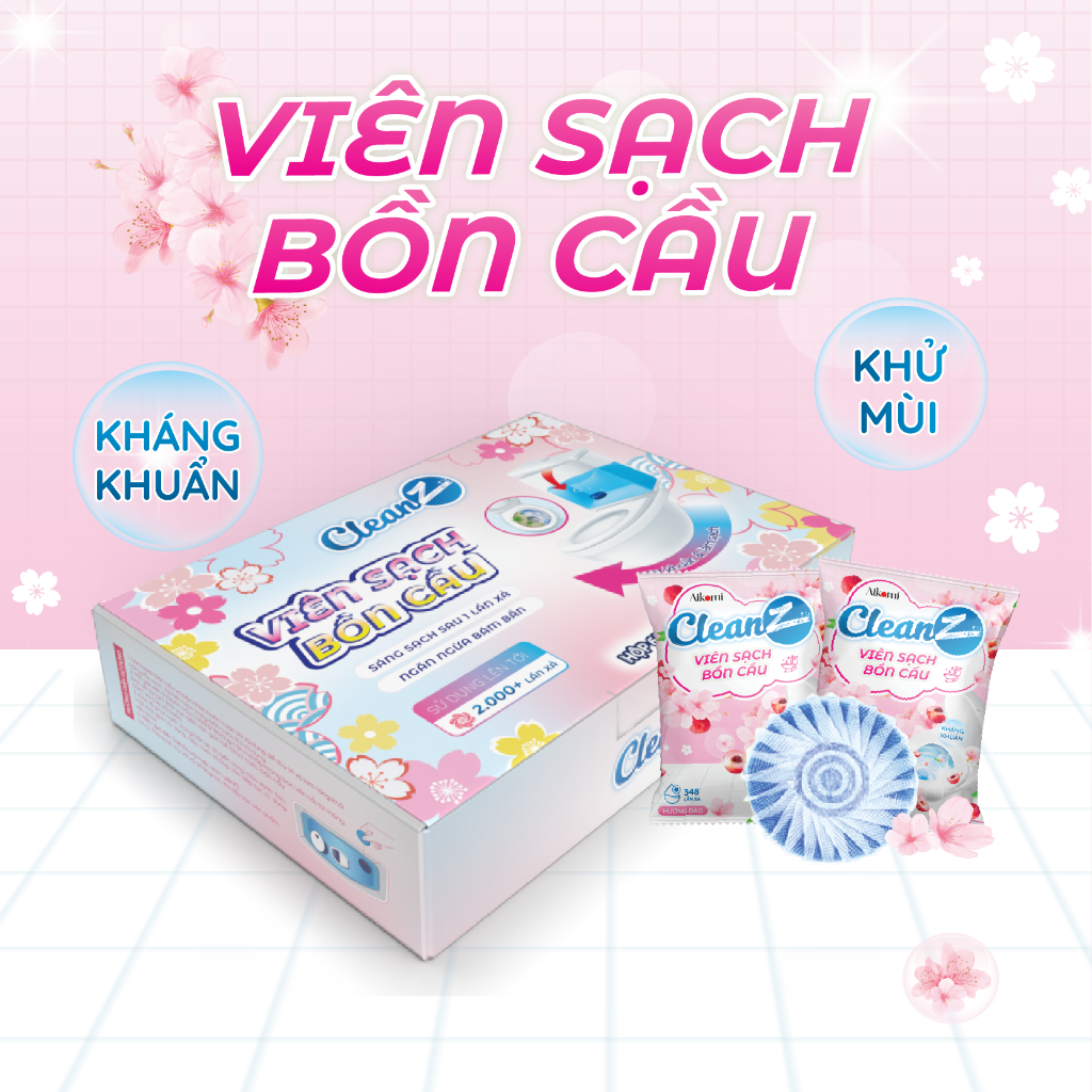 Review Viên Thả Bồn Cầu CleanZ: Sạch Khuẩn, Khử Mùi, Tẩy Mảng Bám Hiệu Quả