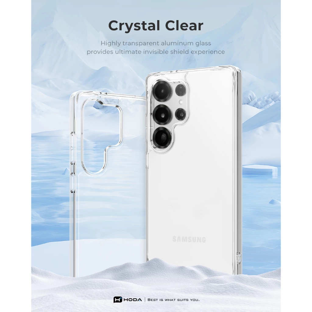 [ Chống Sốc ] Ốp Hoda Crystal Pro Viền TPU Dẻo Chống Sốc Đạt Chuẩn cho SamSung S25Ultra