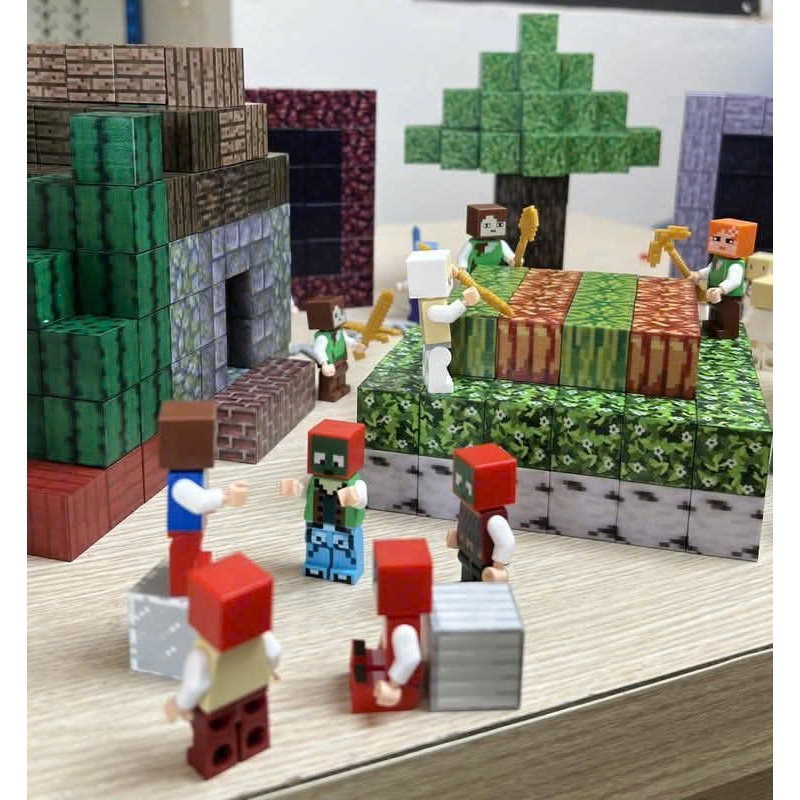 Ảnh Đồ Chơi Xếp Hình Nam Châm Minecraft  , Đồ Chơi Lắp Ghép Cho Bé Thoả Sức Sáng Tạo 3