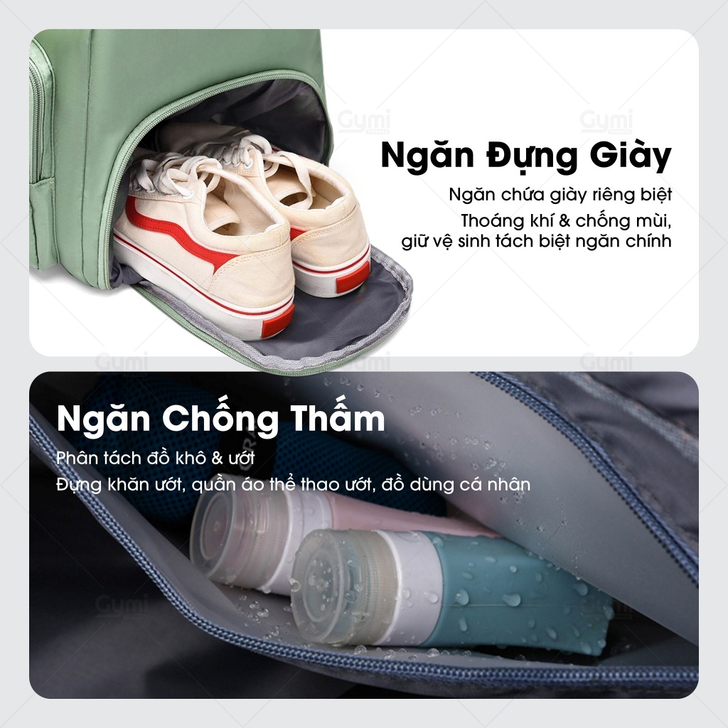 Túi Xách Du Lịch Có 3 Ngăn, Kèm Ngăn Để Giày, Tập Gym, Đi Bơi Chống Nước Cao Cấp, Có Ngăn Ngoài - Tui3Ngan