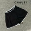 QUẦN SHORT JEANS ĐÙI NỮ LƯNG CAO PHỐI REN LƯNG MÀU TRẮNG ĐEN KEM SIÊU CÁ TÍNH XỊN SÒ QS890