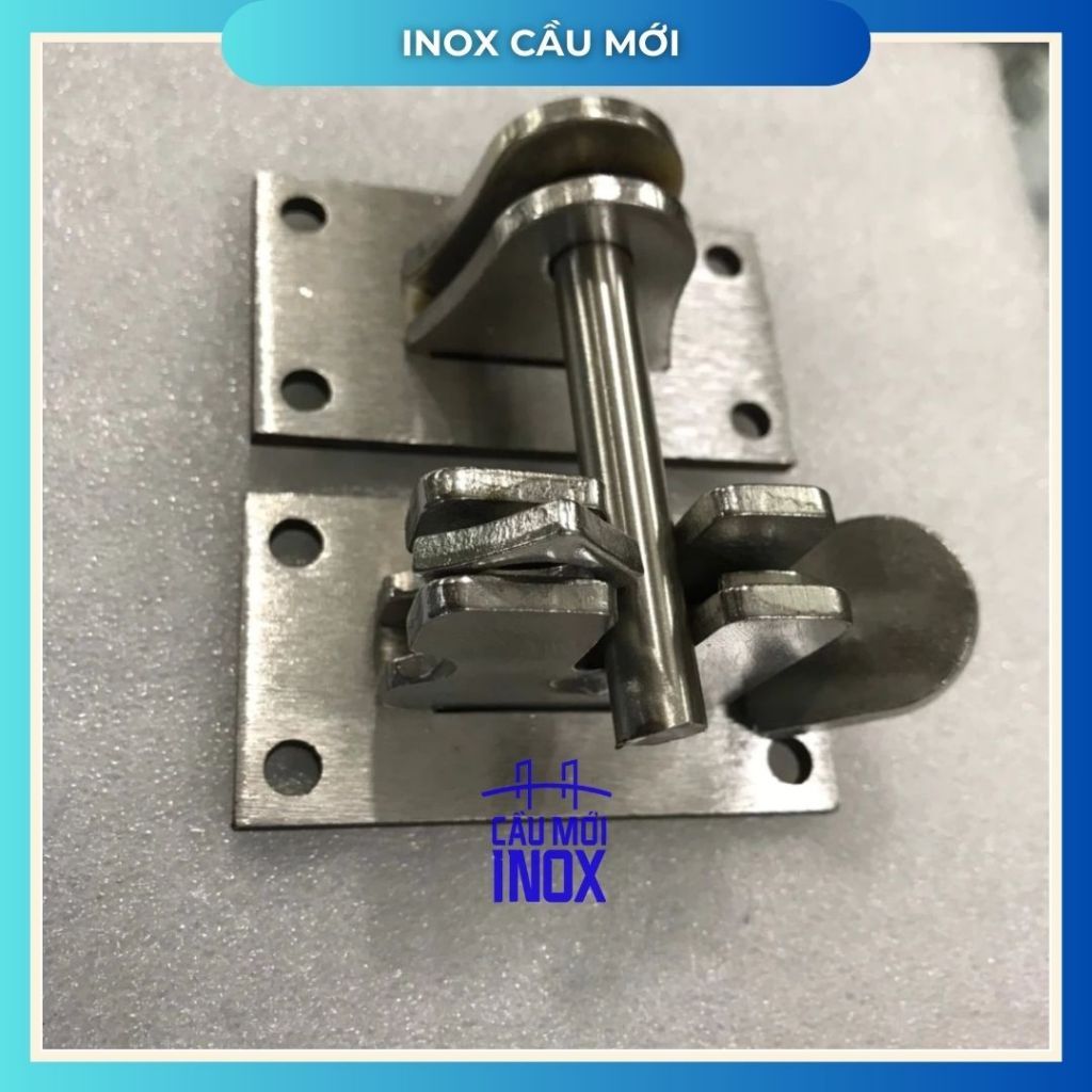 Chốt khóa tự động inox 304, chốt khóa thông minh inox 304, dày 4ly, chất lượng cao