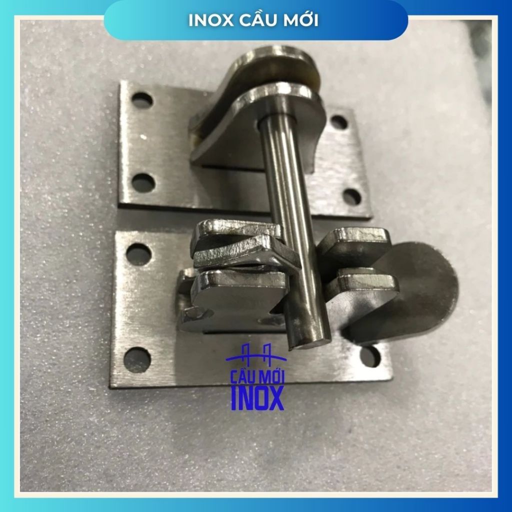 Chốt khóa tự động inox 304, chốt khóa thông minh inox 304, dày 4ly, chất lượng cao
