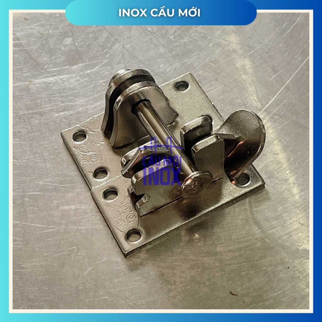 Chốt khóa tự động inox 304, chốt khóa thông minh inox 304, dày 4ly, chất lượng cao