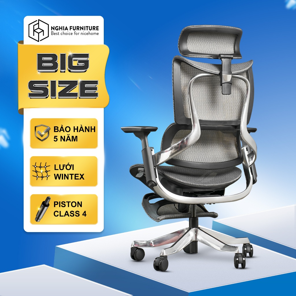 Đánh Giá Ghế Công Thái Học Nghia Furniture Maza: Lưới Wintex, Piston Hàn Quốc - Thoải Mái Đỉnh Cao
