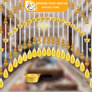 Rèm cửa pha lê trang trí phòng khách, phòng ngủ, cửa sổ - rèm trang trí tết phong thủy năm mới