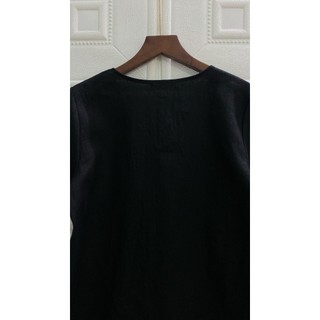 [JUNE LINEN] A24 Áo Linen cổ tim tay ngắn basic. Pure linen. HỎA TỐC.