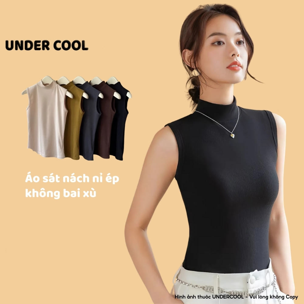 Áo Sát Nách, Áo 3 Lỗ UNDERCOOL Cổ 3 Phân Nỉ Ép Cao Cấp Không Bai Xù 5 Màu Full Size 40-65kg ABL32