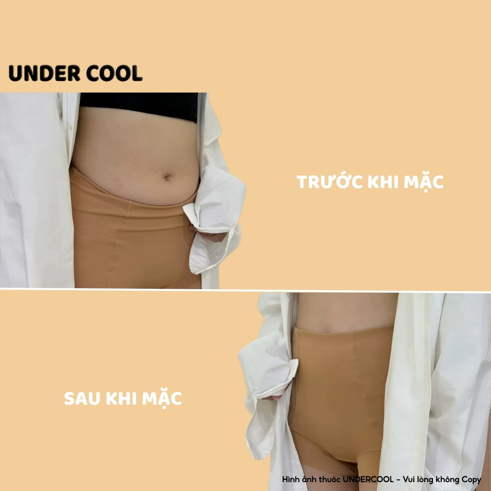 SET 2 Quần Gen Nịt Bụng UNDERCOOL Cao Cấp Tạo Vòng 3 Đẫy Đà Bụng Thon Có Khóa Kéo Giấu Vân Đùi QLD16