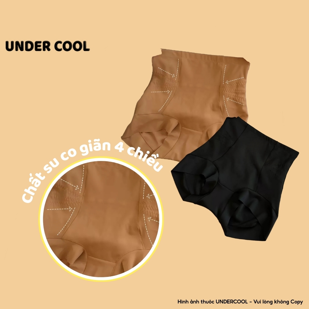 SET 2 Quần Gen Nịt Bụng UNDERCOOL Cao Cấp Tạo Vòng 3 Đẫy Đà Bụng Thon Có Khóa Kéo Giấu Vân Đùi QLD16