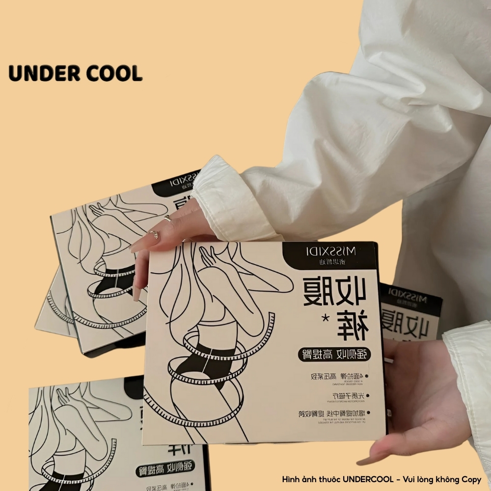SET 2 Quần Gen Nịt Bụng UNDERCOOL Cao Cấp Tạo Vòng 3 Đẫy Đà Bụng Thon Có Khóa Kéo Giấu Vân Đùi QLD16