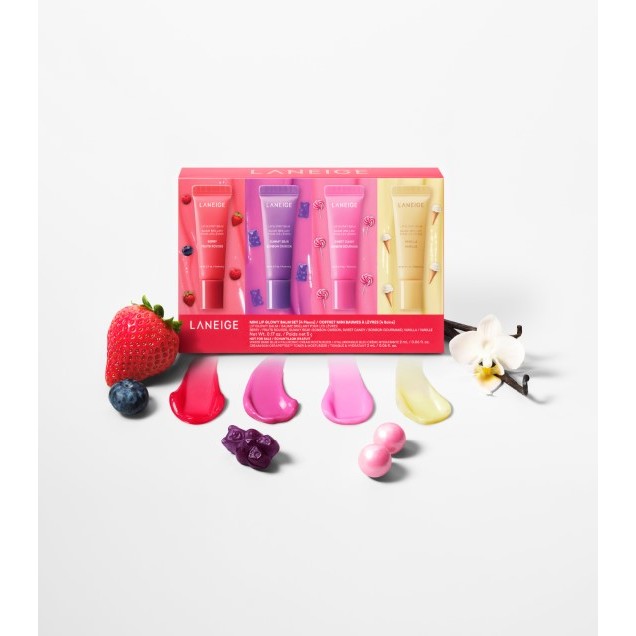Ảnh Set son dưỡng môi căng bóng Laneige Mini Lip Glowy Balm 5g x 4 1
