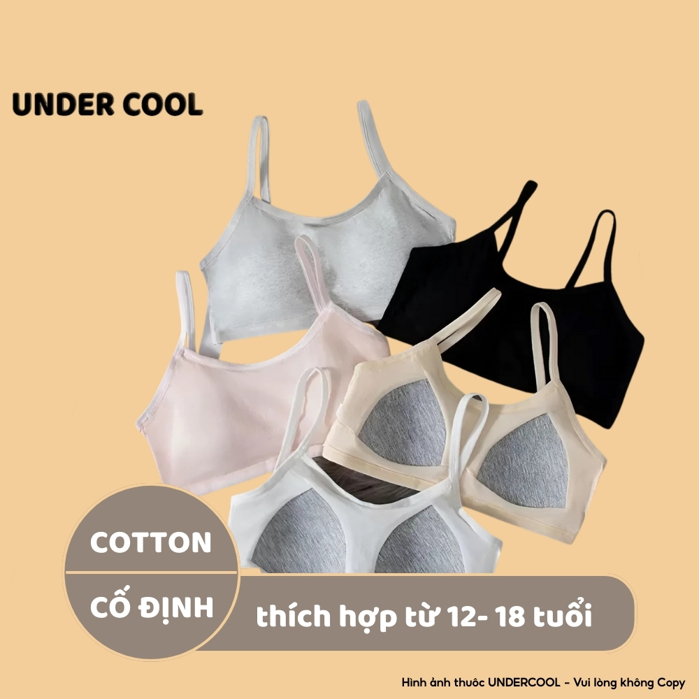 Áo Bra Nữ 2 Dây UNDERCOOL Mút Mỏng Thoáng Mát, Thấm Hút Mồ Hôi, Mềm Mịn, Freesize Dưới 58kg AL63