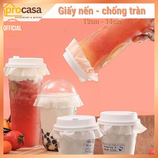 [Set 500 tờ] Giấy nến chống tràn trà sữa - giấy lót bánh 2 mặt - giấy lót dimsum