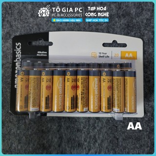 20 viên Pin Amazon Basics Mỹ Alkaline AA/AAA  (pin kiềm, pin tiểu , pin điều khiển Mic hát,...) Pin Duracell, PKCELL