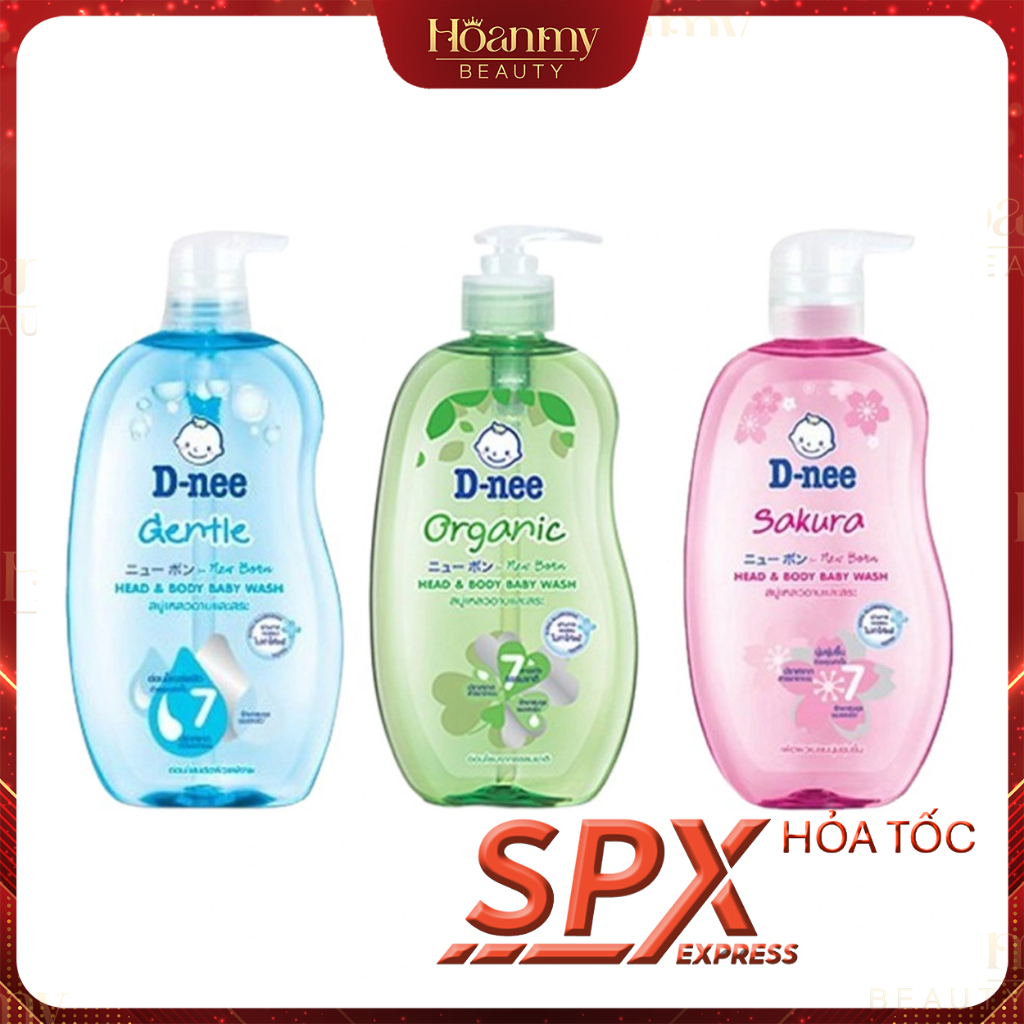 Sữa tắm gội cho bé toàn thân Dnee chai 380ml