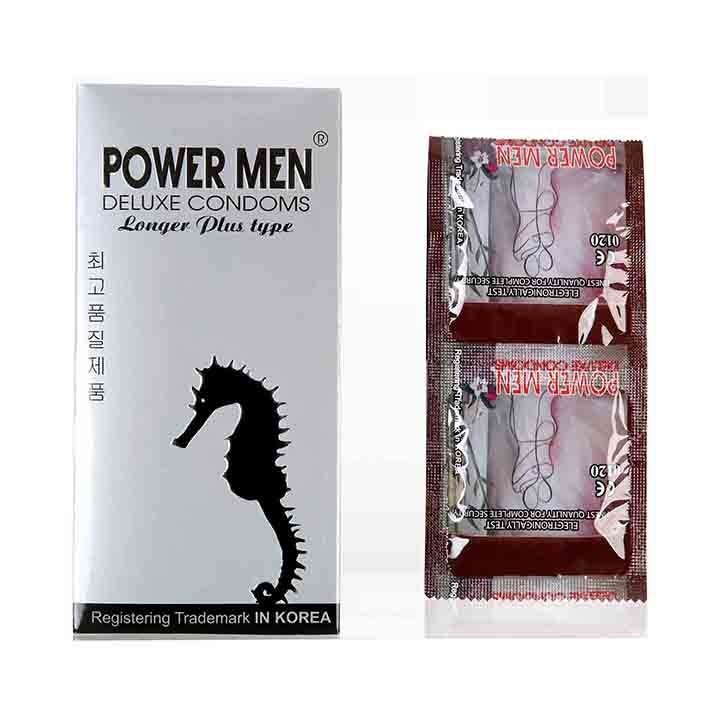 Ảnh Bao cao su POWER MEN LONGER PLUS gân gai tăng khoái cảm kéo dài thời gian 1
