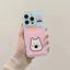 Ốp lưng iphone động vật trong túi đựng thẻ ảnh iphone 7/7plus/8/8plus/x/11/12/13/14/15max/promax ct1054
