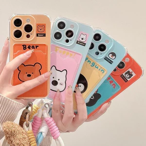 Ốp lưng iphone động vật trong túi đựng thẻ ảnh iphone 7/7plus/8/8plus/x/11/12/13/14/15max/promax ct1054