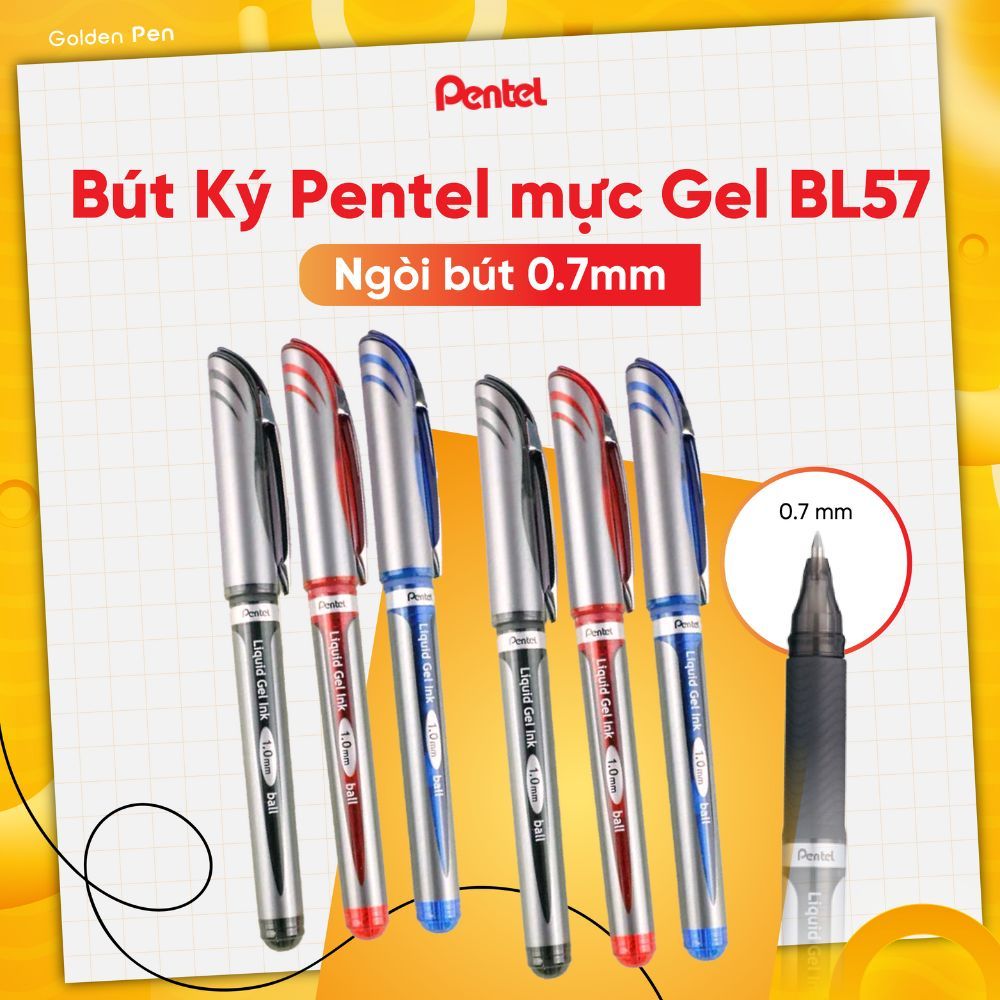 Ảnh Bút Gel Mực Xanh BL57 – Bút Ký Tên Cao Cấp, Nét Mượt, Mực Nước Nhanh Khô, Viết Êm Tay 1