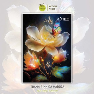 [HỎA TỐC] Tranh đính đá 5D, tổng hợp HOA RỰC RỠ 30x40cm, sẵn dụng cụ, không kèm khung
