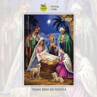 [Hỏa tốc] Tranh Đính Đá 5D Tự Làm, Tranh Đính Đá 30x40 Công giáo, Thiên chúa, không khung