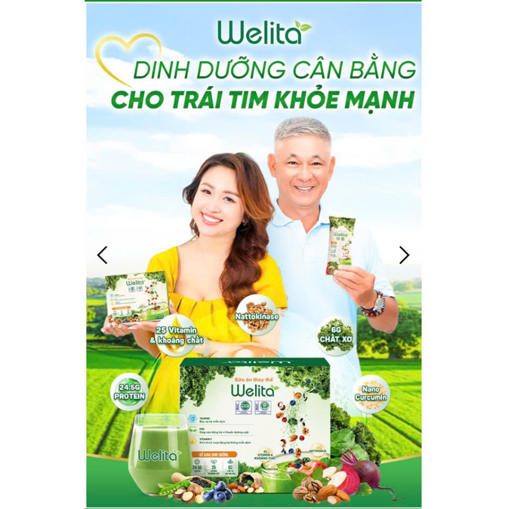 Ảnh WELITA - Bữa Ăn Dinh Dưỡng Thuần Chay 100% Đạm Thực Vật giúp giảm cân ngừa tai biến Japa kids 3