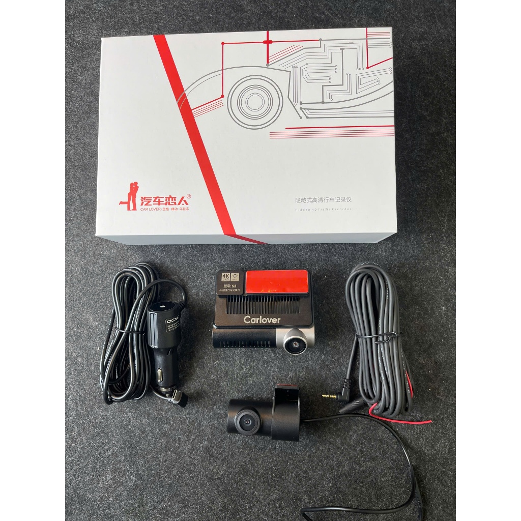 Camera hành trình ô tô S3 CARLOVER màn hình cảm ứng 3 inch, ghi hình 4K, hỗ trợ công nghệ ADAS, BSD - bảo hành 24 tháng