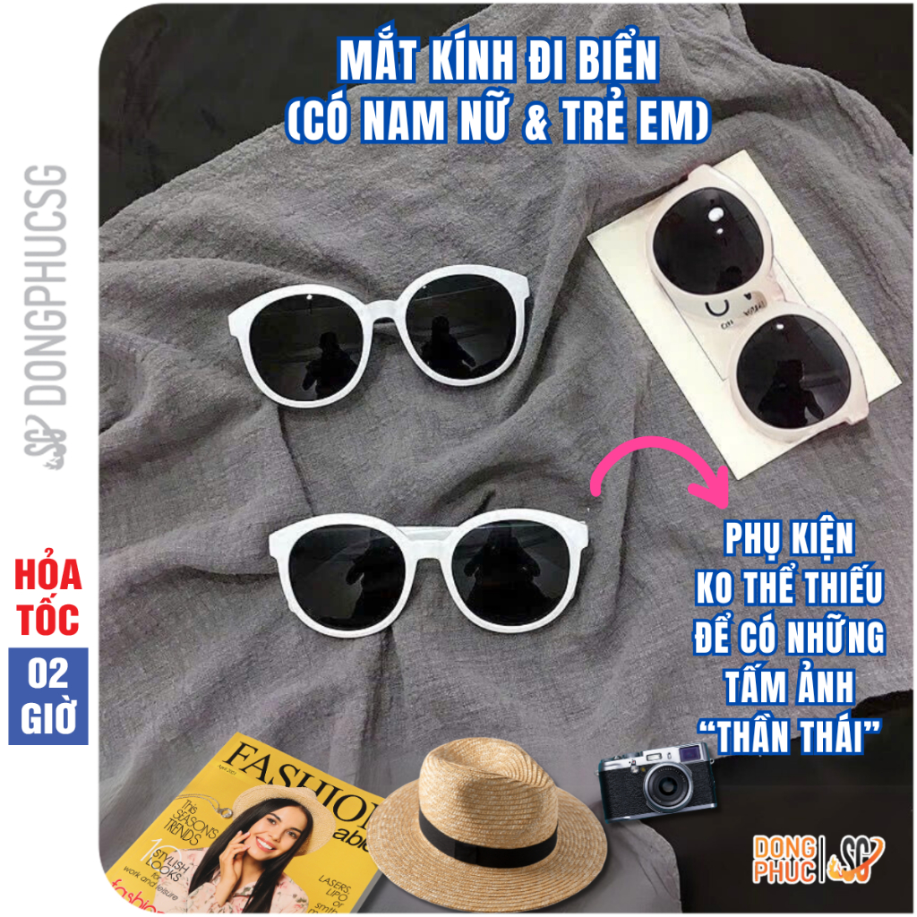 Mắt kính râm mát thời trang đi biển chống tia UV, chống chói, phong ...